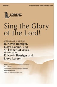 Sing the Glory of the Lord! SATB choral sheet music cover Thumbnail